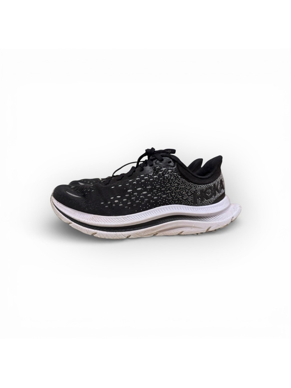 Hoka One One Kawana running shoes black white distinct SwallowTail Sz 8